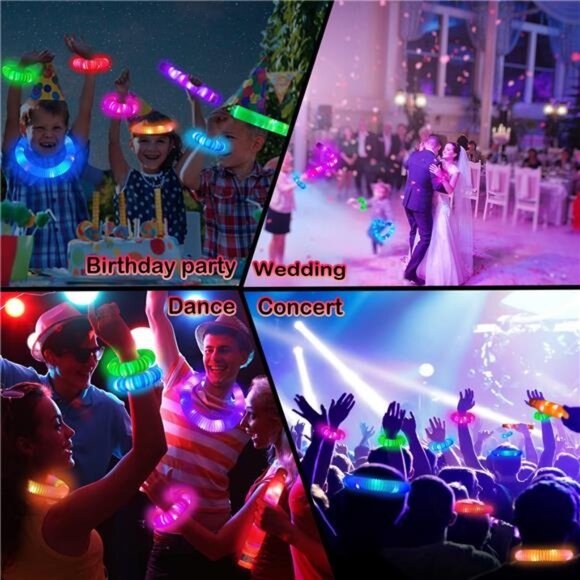 Glow Sticks Party Favors for Kids 12 PCS-Glow in Dark Party Supplies - Picture 6 of 14